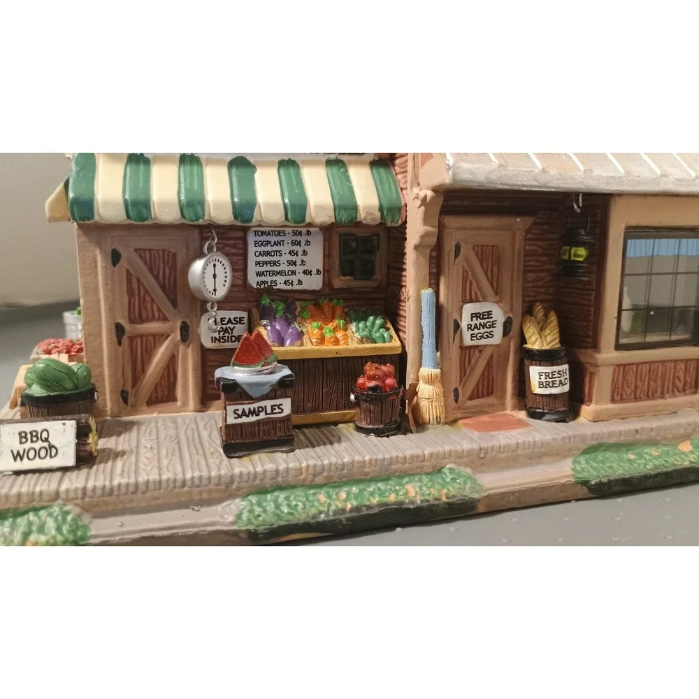 Lemax Elmer's Country Grocery Store Village Collection Brown Good Harvest Rustic